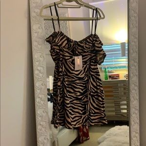 Off the shoulder mini dress